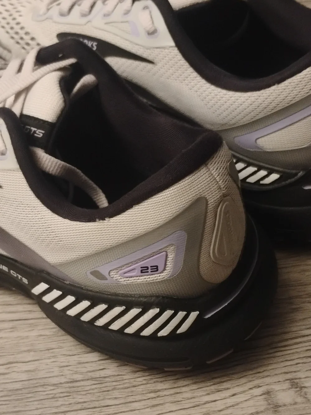 Brooks Adrenaline GTS Athletic Shoes in Light Gray and Black